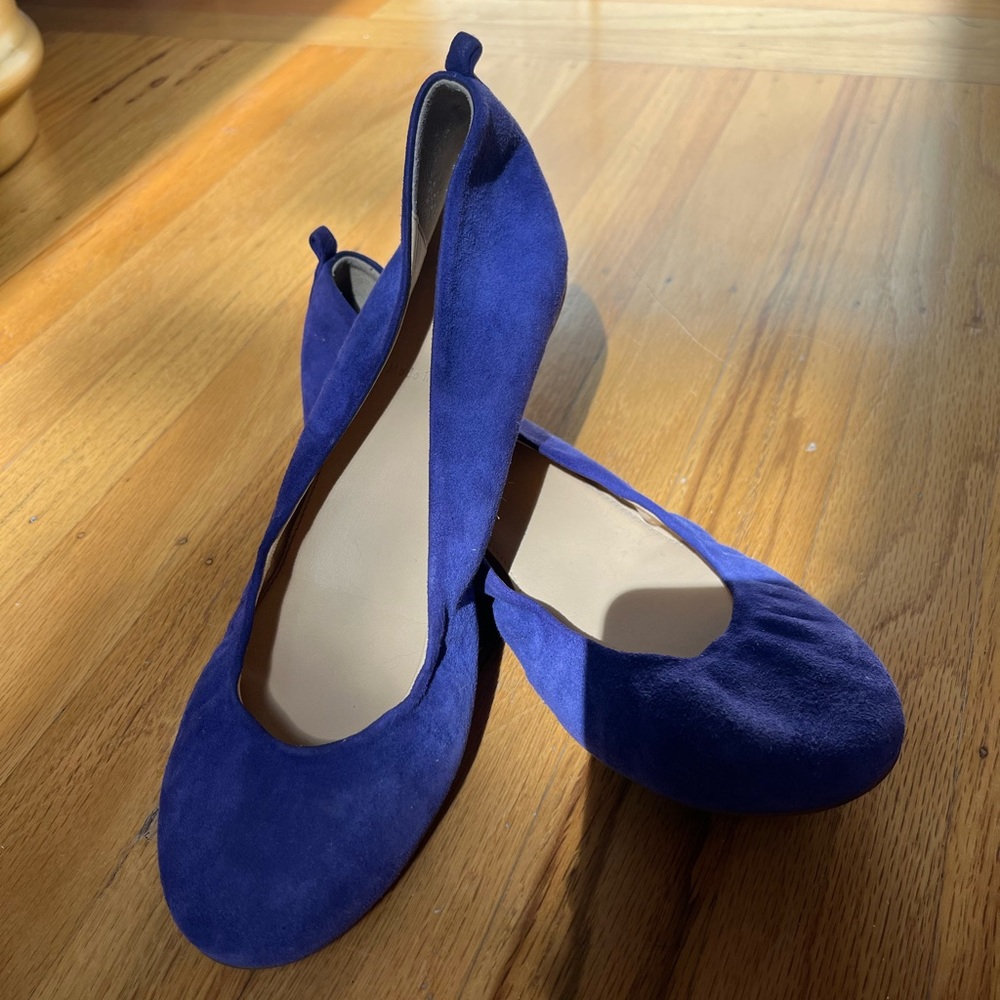 J Crew purple ballet flats soft